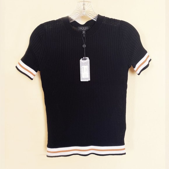 rag & bone Tops - NWT Rag & Bone Black, Short Sleeves Arctic Tee S